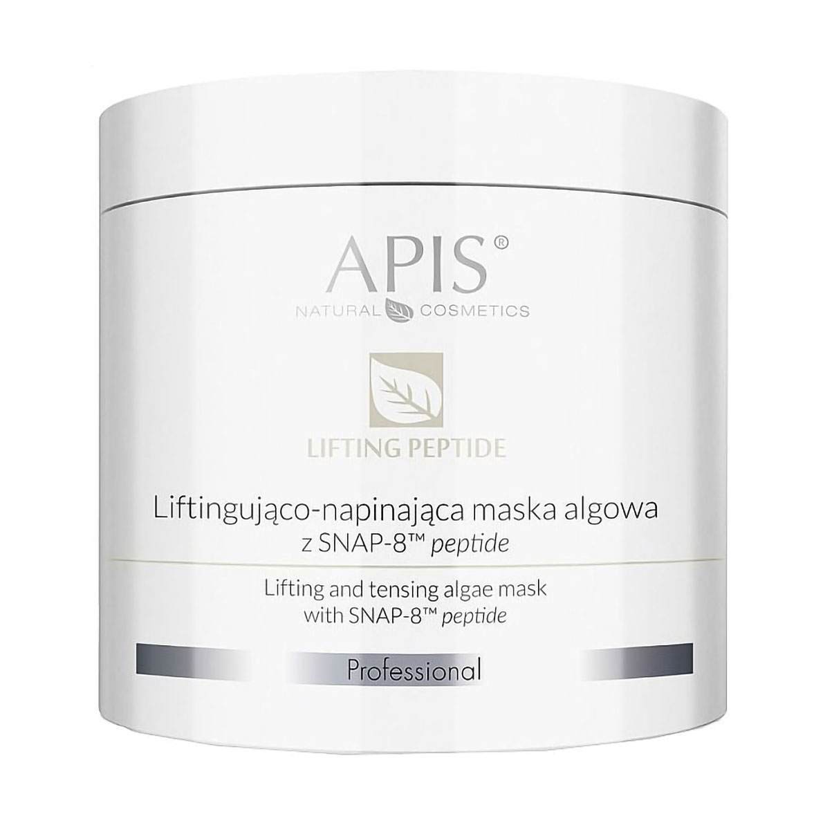 Підтягувальна маска для обличчя Apis Natural Cosmetics Professional Lifting And Tensing Algae Mask з водоростей з пептидом, 200 г